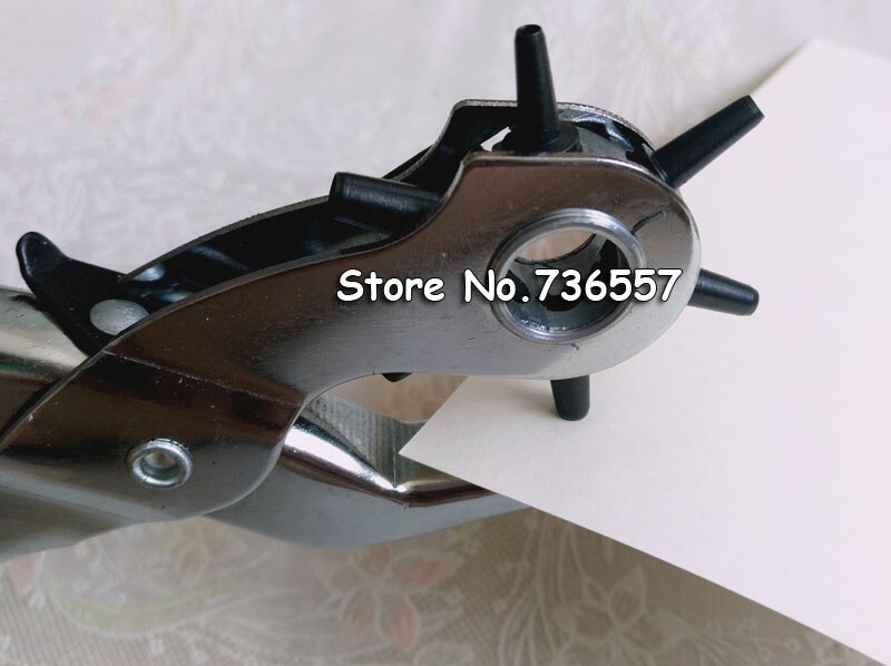 9 inch 6 Sized Heavy Duty Leather Hole Punch Hand Pliers Belt Holes Punches