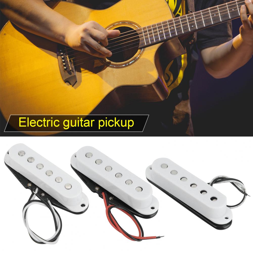 Guitar Pickup Sturdy Single Coil Compact SSS Handwound Electric Guitar Pickups for Instrument