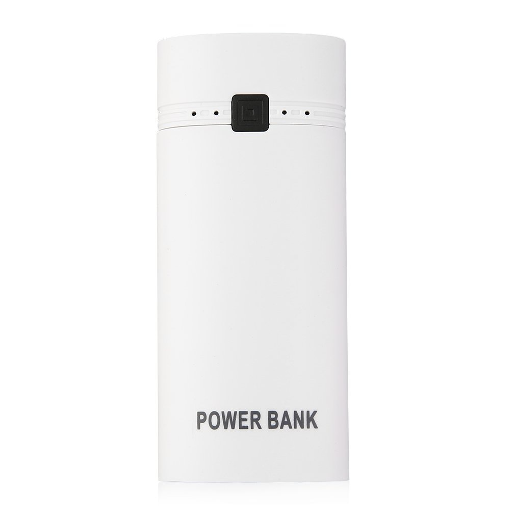 5600mAh Caso Banco de Potência Kit 2x18650 Shell Caixa De Banco Do Poder de Bateria Portátil com Saída USB & Indicador para o iphone sem Bateria