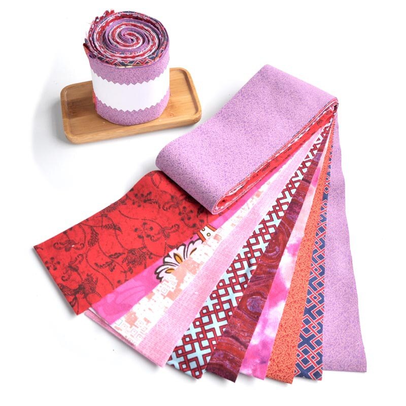 10 stk/rull jelly roll stoff jelly roll stoff strip jelly roll stoff strips quilting stoff rull jelly roll strip 6.2 x 110cm: Lilla