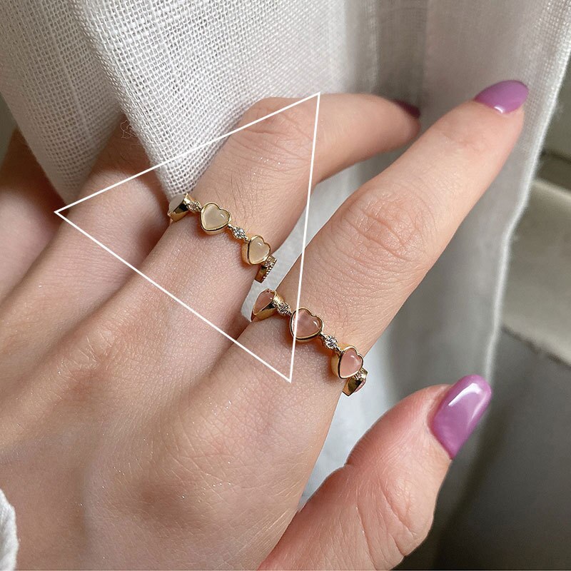 Qmcoco 925 elegante verlobungsringe in silber mit herzförmigem zirkonia, schlichtes geometrisches design, handgefertigter partyschmuck für damen: R0952
