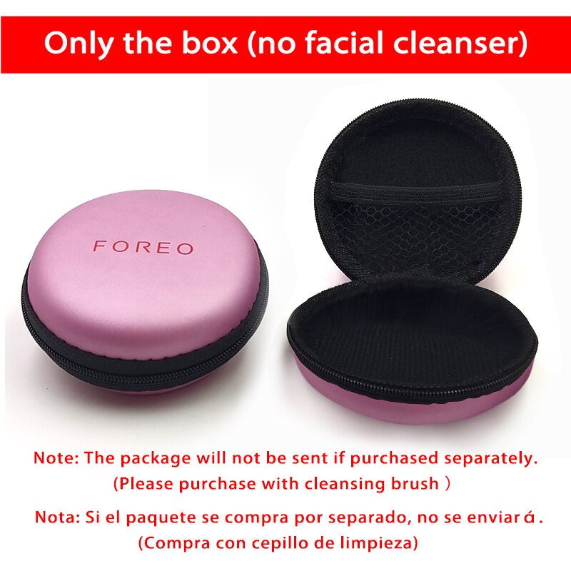 Foreo Mini 2 Limpieza Facial Cleansing Brush FOREO Cleaner With Portable Box,USB Charging,Top , accept: 1 pcs pink box