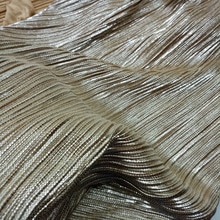Sølv bronzerende nederdel stof knust satin skinnende stof plisseret materiale til stof diy kjole blankt materiale 1 yard