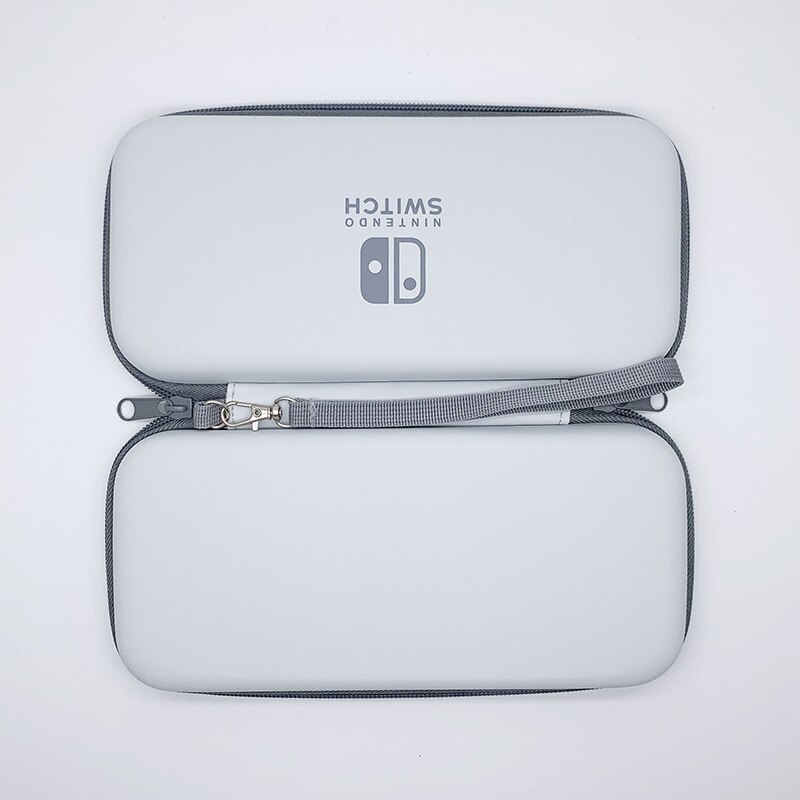 Mini Nintend Switch Lite accesorios bolsa de viaje bolso NS funda y palillos de pulgar empuñaduras tapa para NS para Switch Lite película de cristal: Grey bag