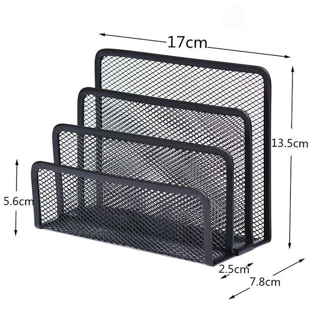 Office Desk Organizer Mesh Desk Organizer Office Supplies Combination Mesh Collection Organizer Storage Box Black