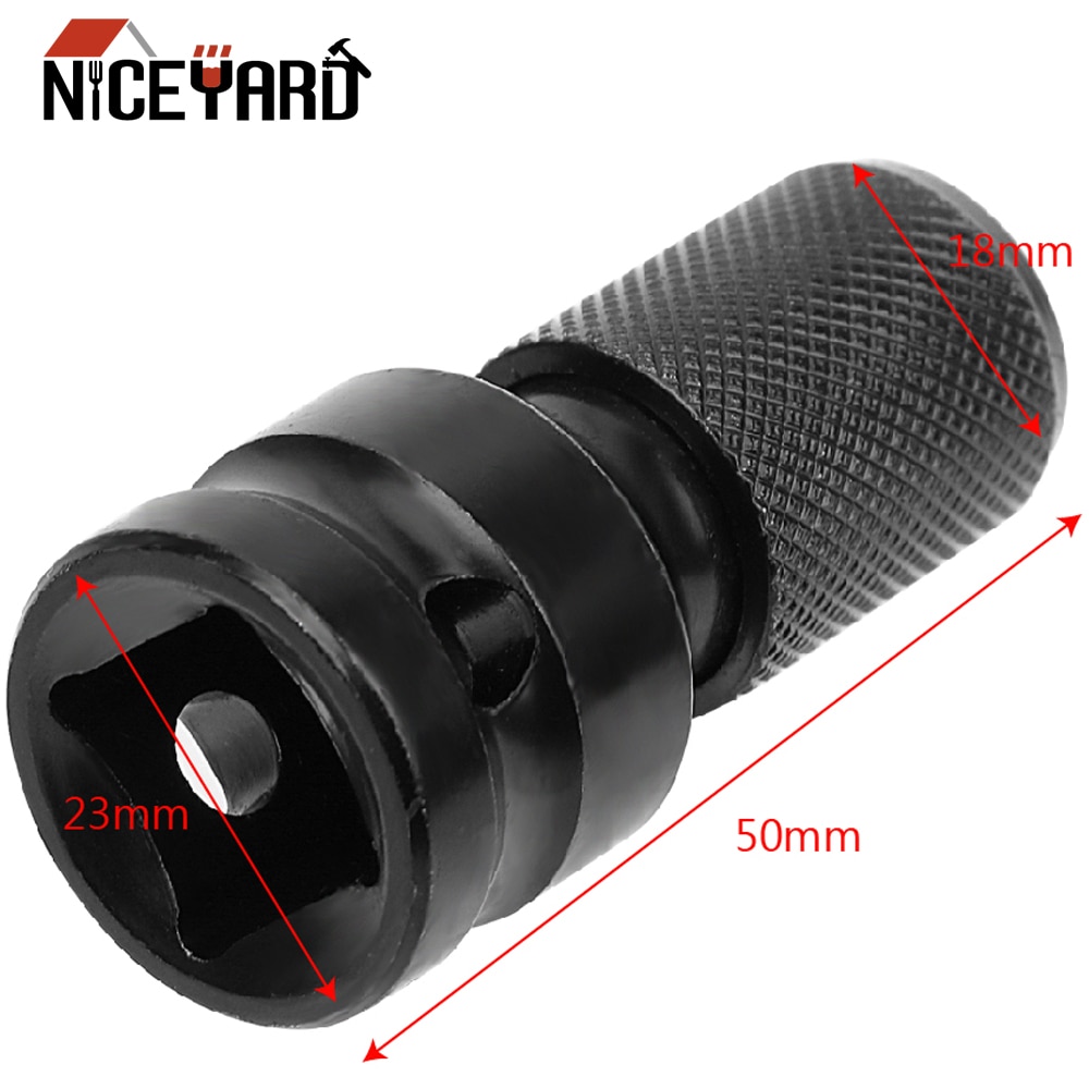 Niceyard 6.35mm/12.7mm quick release chuck 1/2 "drive  to 1/4 " bit adapter adapter unbrakoskiftnøgle trinboremaskine konverter