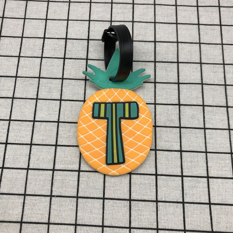 ananas Accessori Da Viaggio Creativo Bagagli etichetta gel di Silice Valigia ID Indirizzo titolare Bagaglio Imbarco etichetta Etichetta Portatile: 6