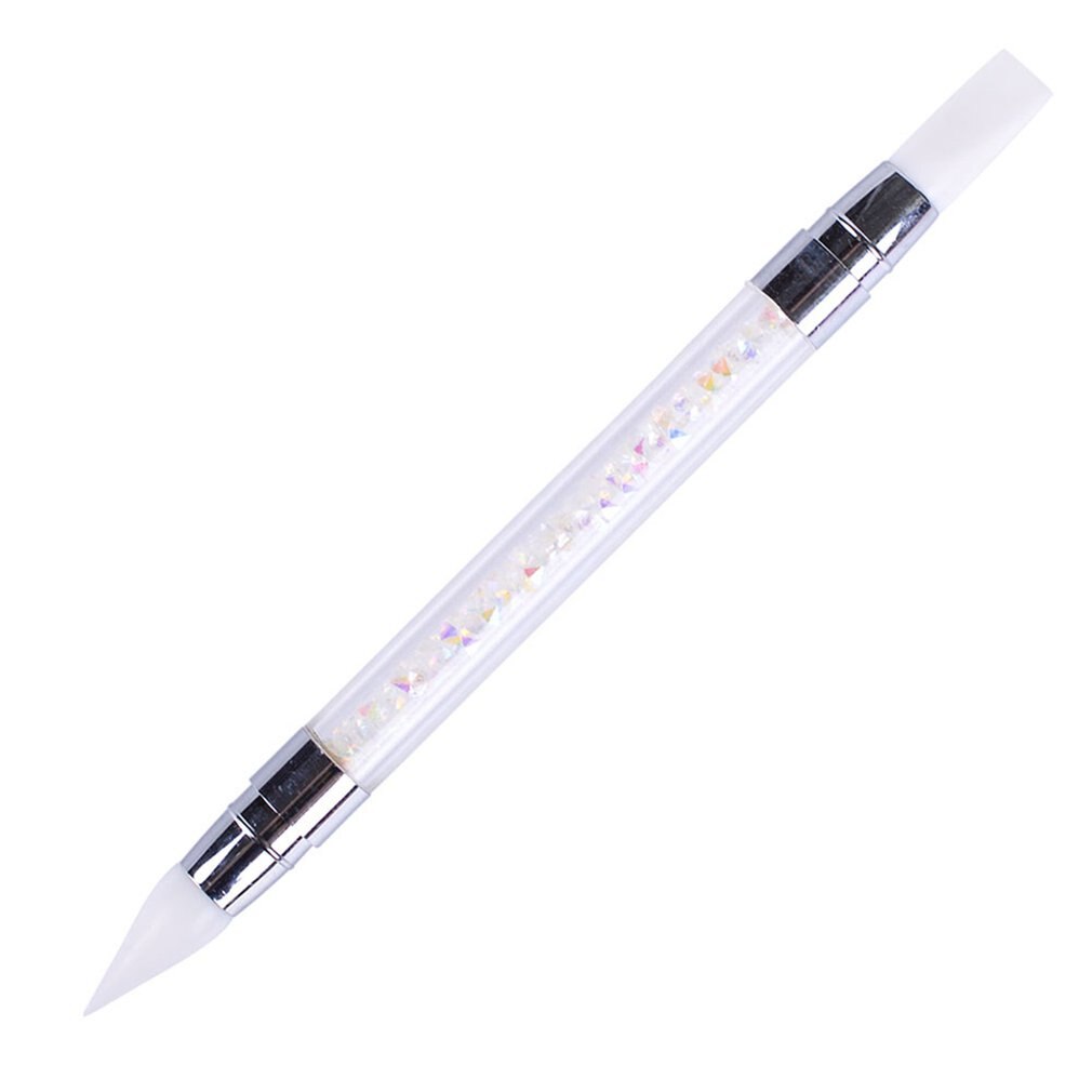 Nail Dubbele Kop Siliconen Pen Punt Boor Multifunctionele Siliconen Pen Tool