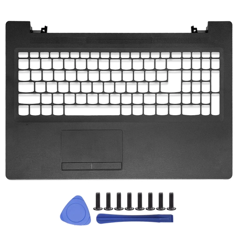 For Lenovo Ideapad 110-15ACL 110-15AST 110-15IBR Laptop Palmrest with Keyboard Touchpad/Bottom Case Laptop Accessories: Beige