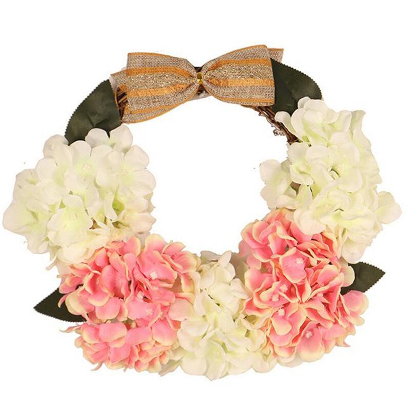 Simulation Sackleinen Knoten Hortensien Tür Zauberstab Ornament Kranz Hängende Hochzeit Dekoration Zauberstab Anhänger Ornament Heimat Dekor 9M14