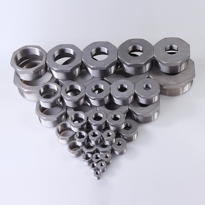 Tonifying Heart Reducer Bushing Male x Female 1/8" 1/4" 1/2" BSPT Thread Stainless Steel SS304 Pipe Fittings For Water Gas Oil