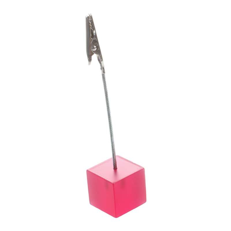 Memo grimma korthållare memo clip foto bild hållare med alligator clip rosa