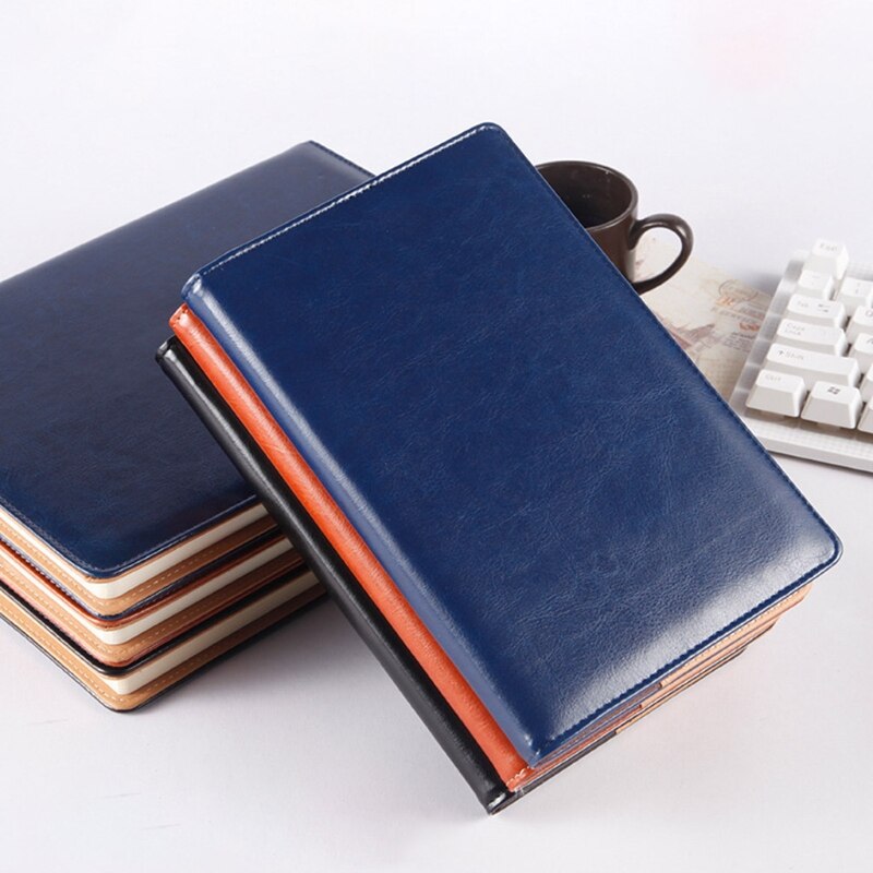 A5 B5 Leather Notebook Diary Notepad Sketchbook Business Journal Planner Agenda Organizer