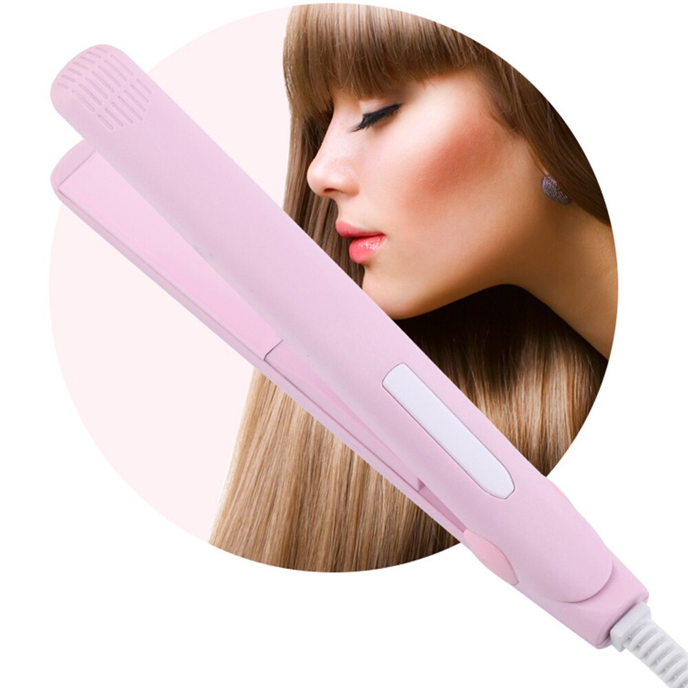 110-220V Mini Portable Ceramic Flat Iron Hair Straightener Irons Hairstyling Styling Tools