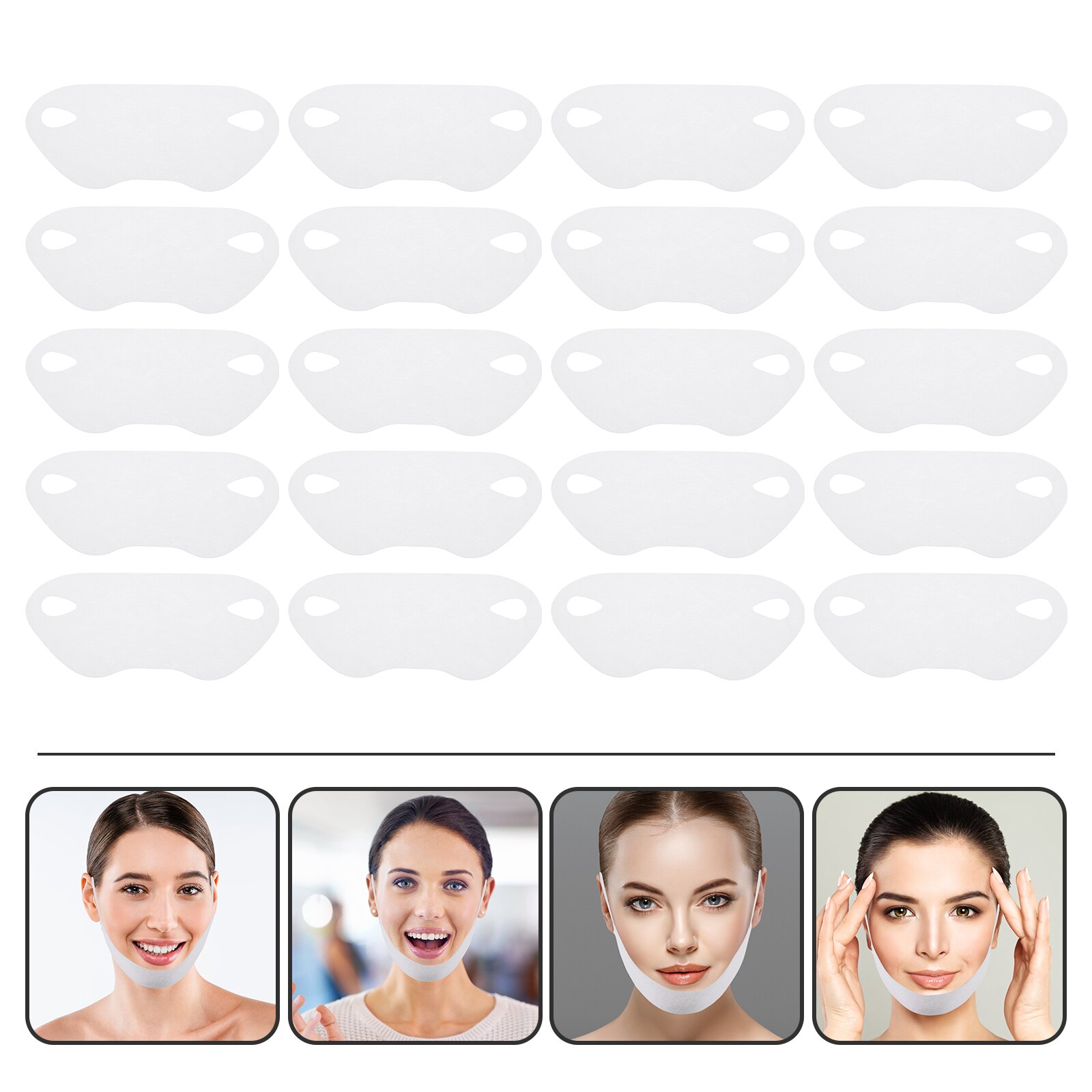 20pcs Face Lift Face Correction Face Lift Tight Face Lift Band Neck Tighten Mask