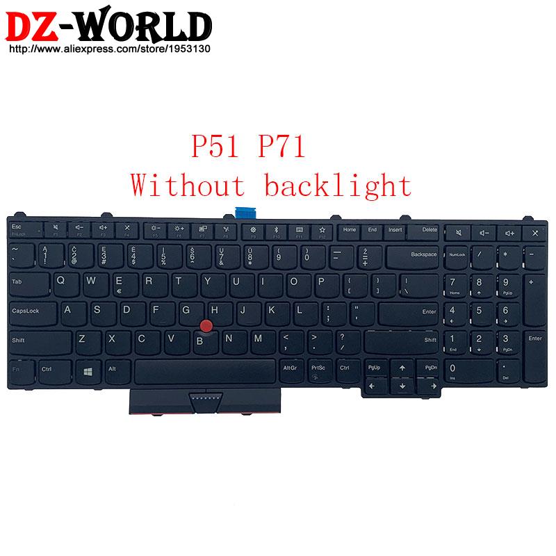 Original LT Lithuanian Keyboard for Lenovo Thinkpad P50 P70 P51 P71 Laptop 00PA286: P51 P71 Without BL