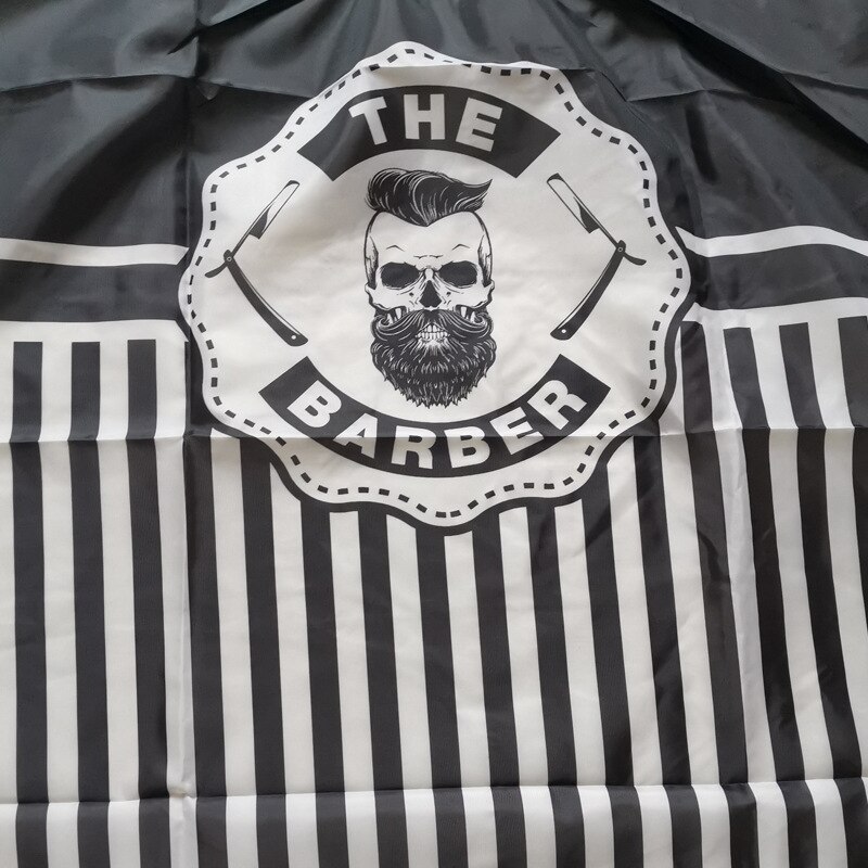 Haircut Cloth Hair Salon Breathable Shaving Cloth Apron Black Nylon Soft And Comfortable Hair Cutting Dress Shawl