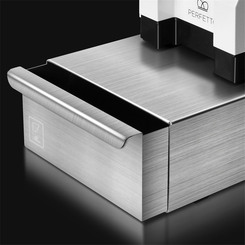 Zilveren Koffie Klop Doos Rvs Espresso Met Lade Koffie Slakken Niet Splash Handmatige Koffiemolen Accessoires