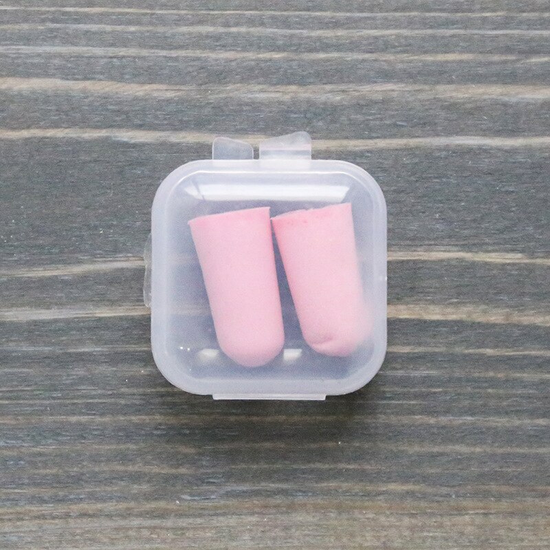 1066 Pajama Ear Plug Sponge Sound Insulation Sleep Men and Women Work Silencer Mute Noise Reduction Anti-Snoring: Pink