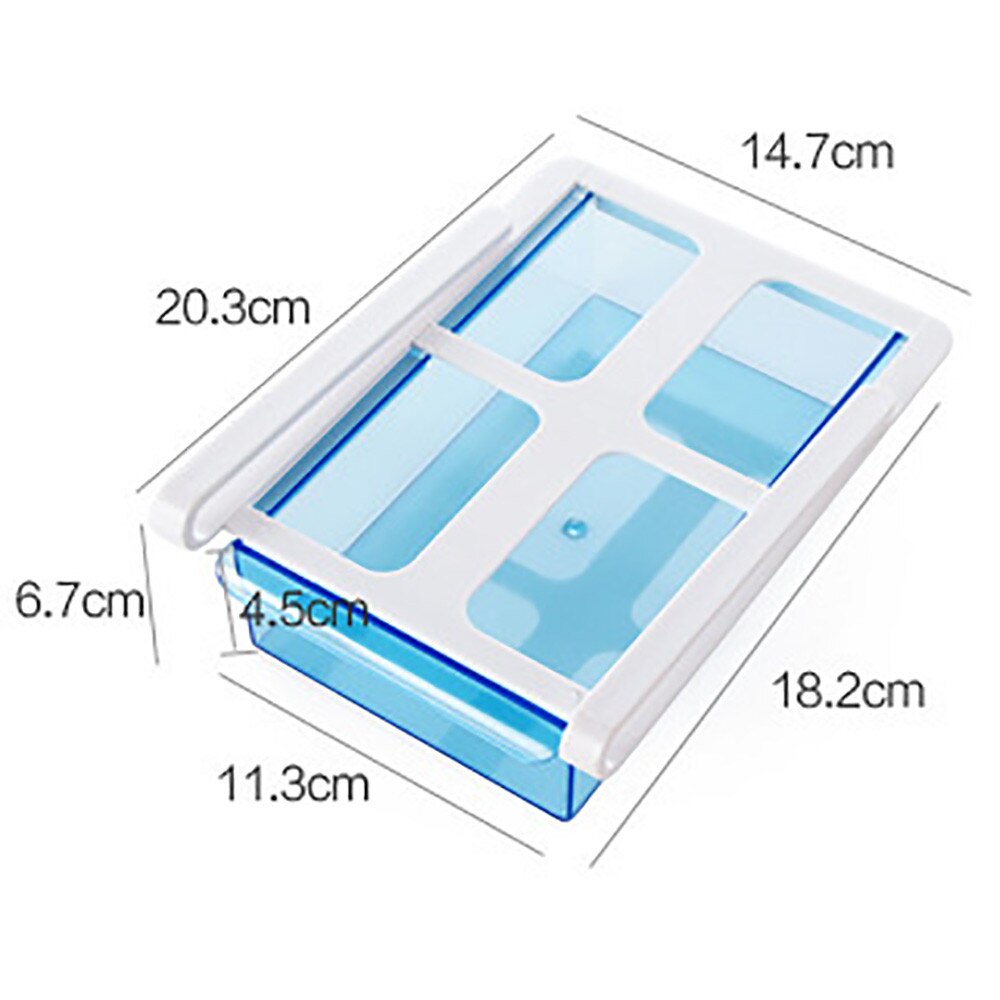 Slide Koelkast Opbergrek Vriezer Organizer Koelkast Afwerking Opbergrek Plank Keuken Vriezer Lade Container