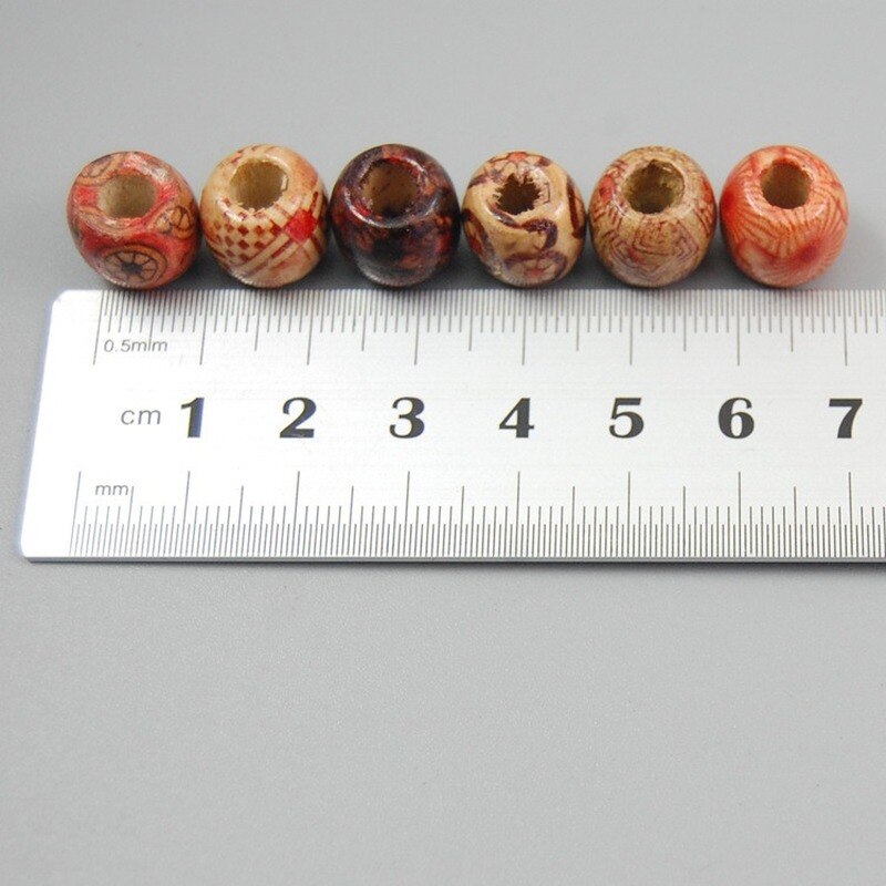 100 Stuks 10-12Mm Houten Kralen Voor Sieraden Maken Diverse Macrame Levert Ronde Kralen, ambachtelijke Houten Kraal Kit Voor Armbanden Sieraden