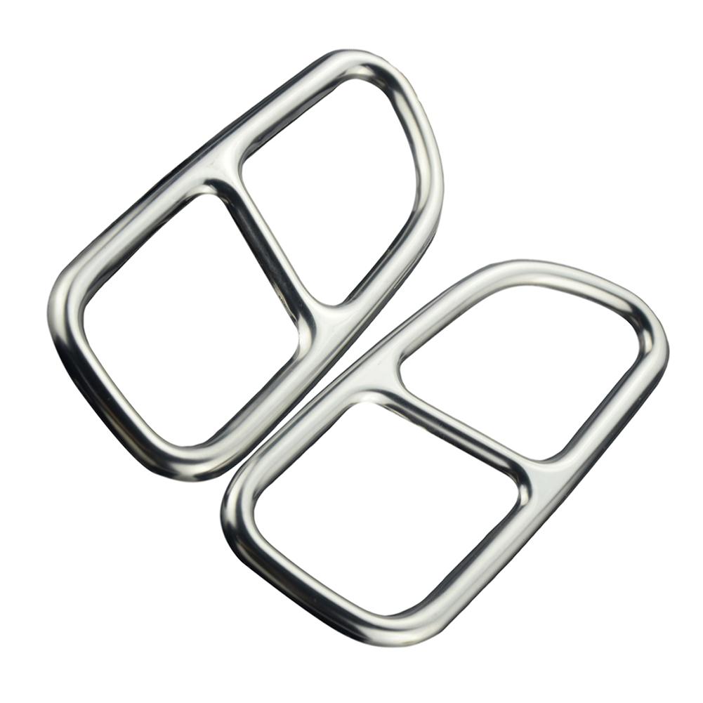 2pcs/set Car Exhaust Pipe Frame For 13-16 Model Benz CLA Car Decorative Frame Stainless Steel Automotive Car-styling