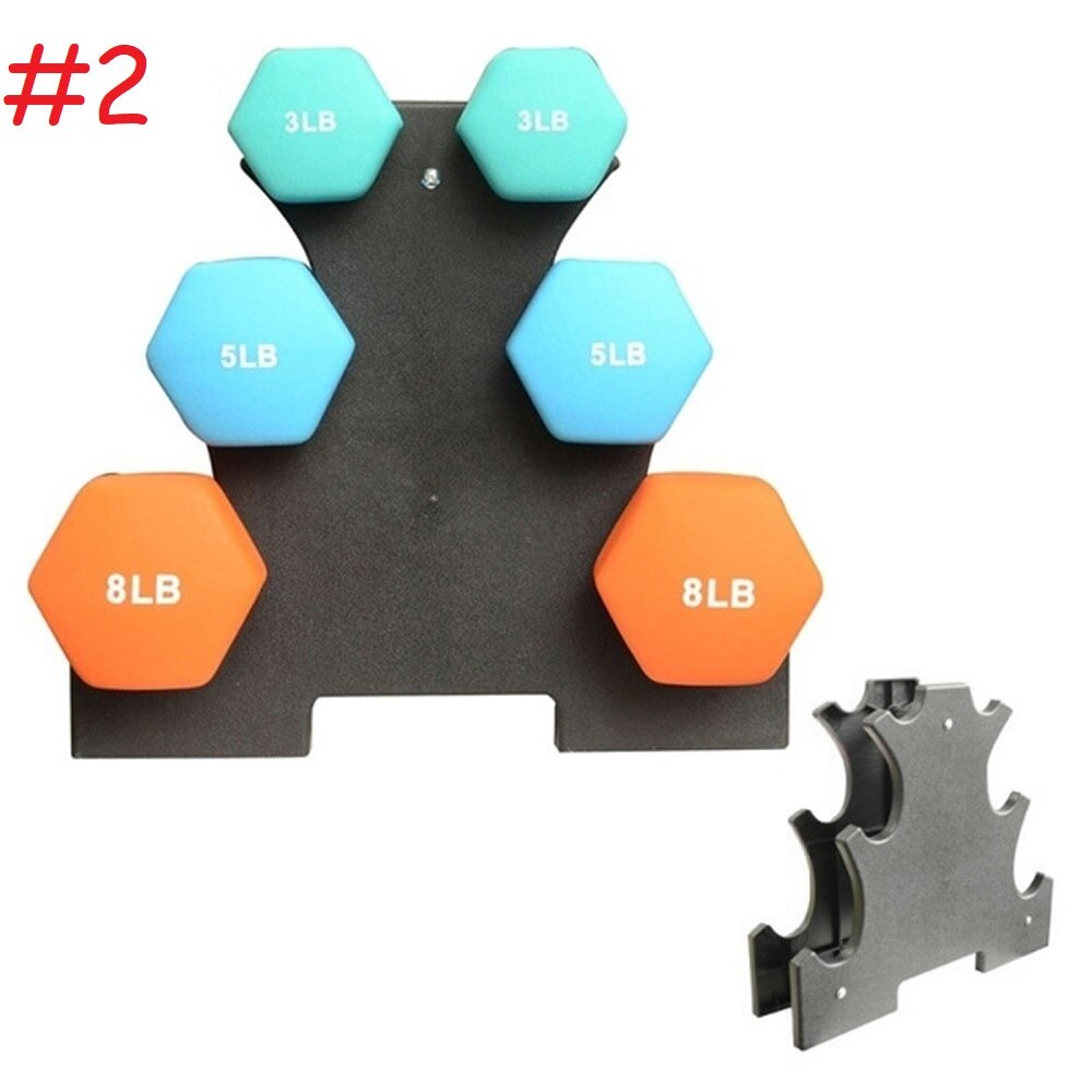 3-Tier Weight Lifting Rack Stands Dumbbell Weightlifting Holder Dumbbell Floor Bracket Home Exercise Accessories