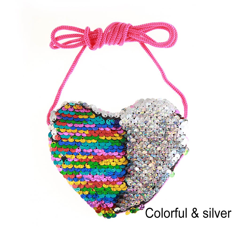 New Fashion Mermaid paillettes portamonete portafoglio per bambini ragazza borsa scintillante borsa da donna borsa con cerniera pacchetto pochette: CS