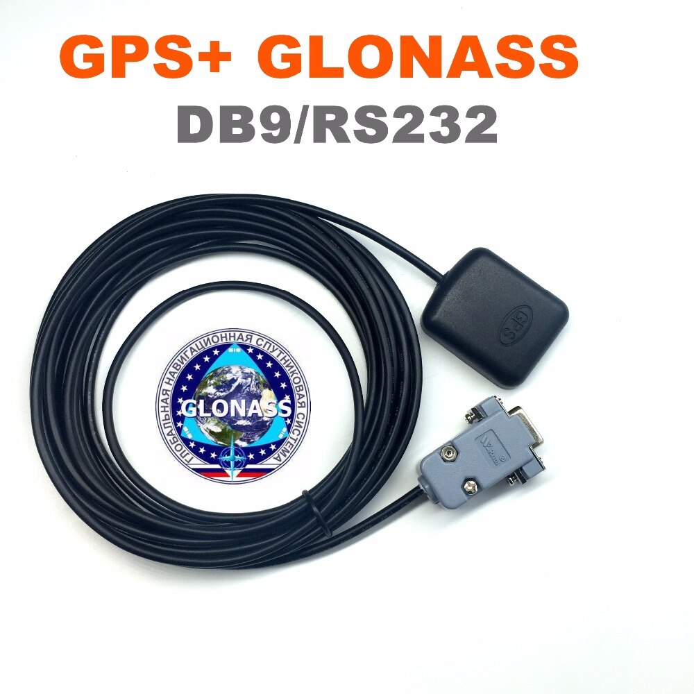 5V rs232 DB9 RS-232 GPS glonass receiver Antenna Gnss Chip Module ,NMEA0183.