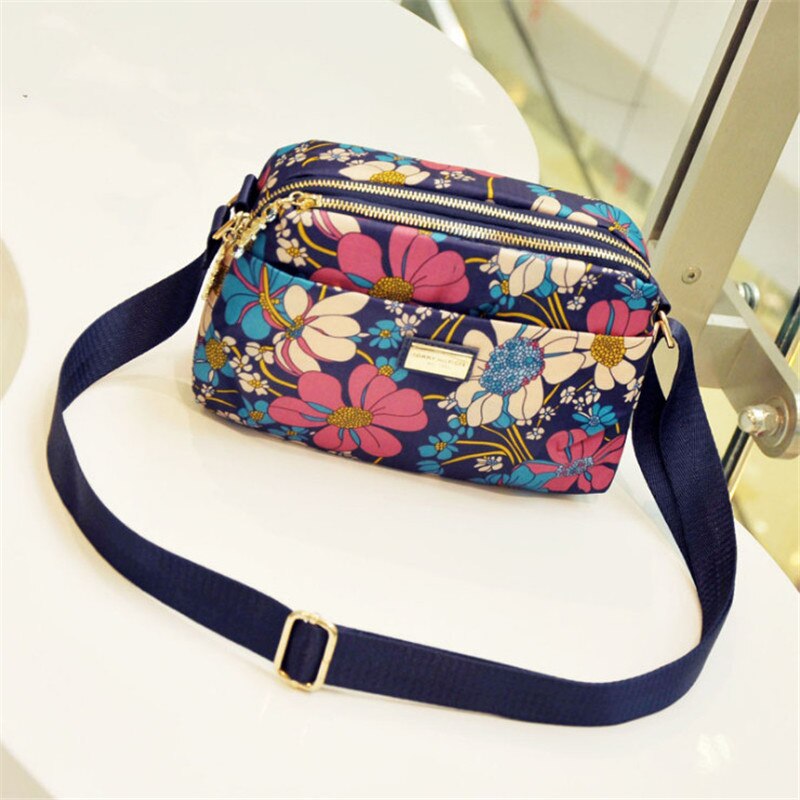 bolso de nylon para mujer, bolso Oxford impermeable, paquete con ranura para un hombro, bolso de ocio