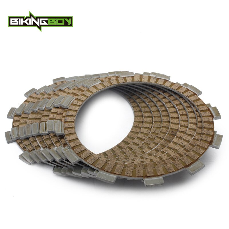 BIKINGBOY-Placa de fricción de papel de embrague, 8 placas separadoras de acero, 5 muelles WR250F 01-13 12 11 10 YZ250F 07 06 05 04 03 02 01: 9 pc Friction Plates