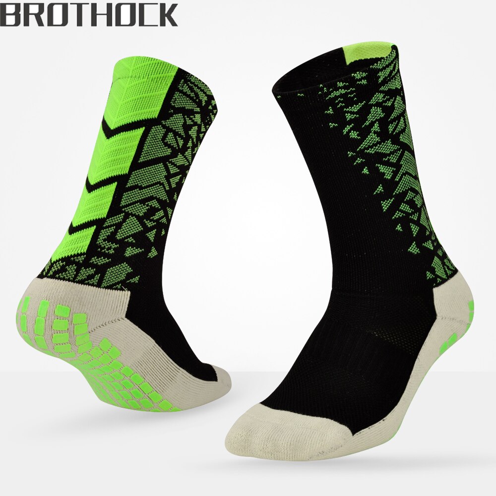 Bulothock fodbold skridsikker sokker til mænd sportssokker tyk håndklæde bundrør skridsikker fodbold svedabsorberende knæhøje sokker