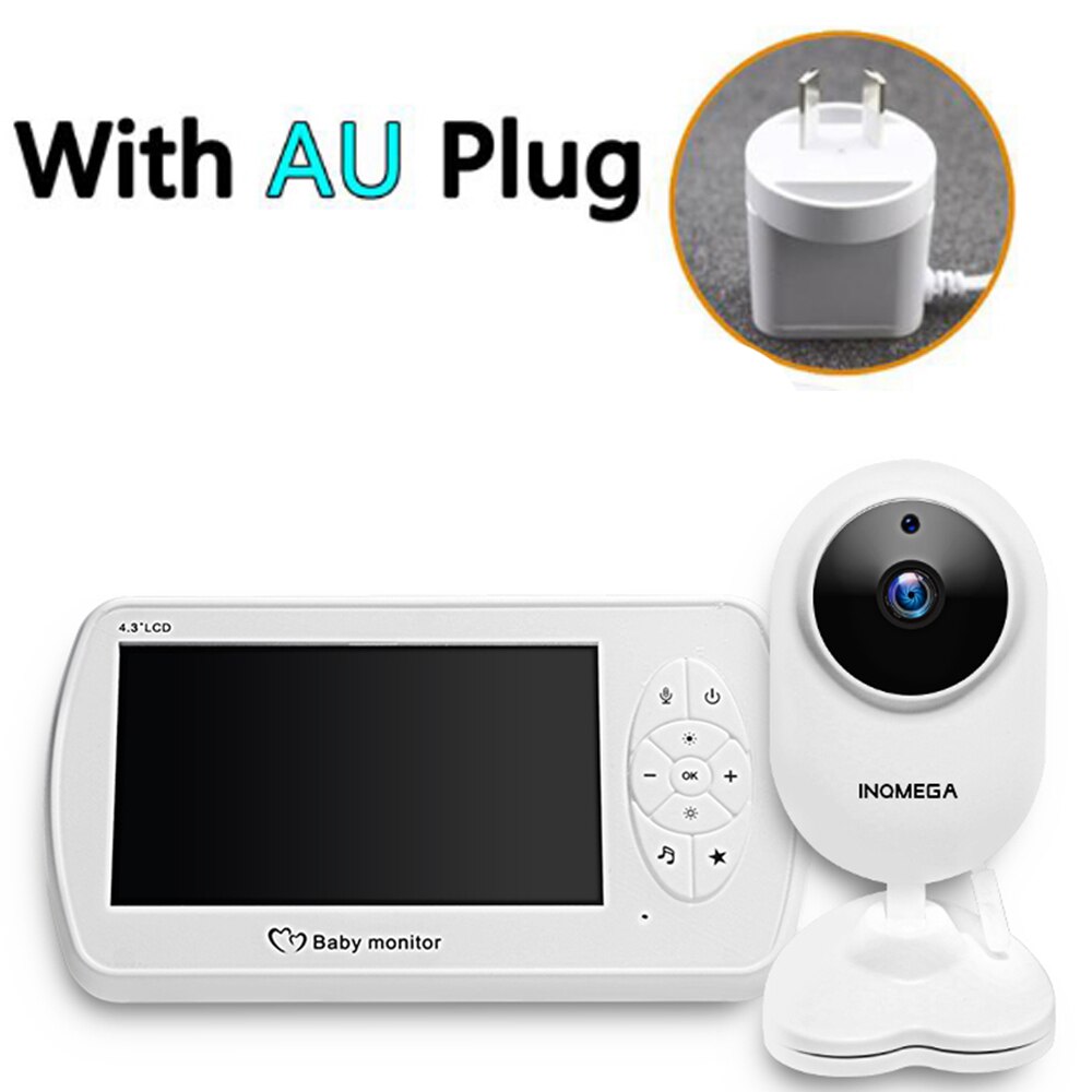 Baby Monitor with 4.3 Inches LCD Baby Monitor Infrared Night Vision Wireless Video Baby Sleeping Monitor Temperature Monitoring: AU