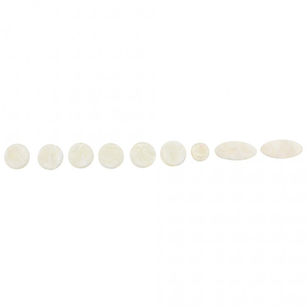 9pcs/set Saxophone Fingers Buttons Pearl Real Abalone Shell Repair Parts Sax Replacement Inlays Keys