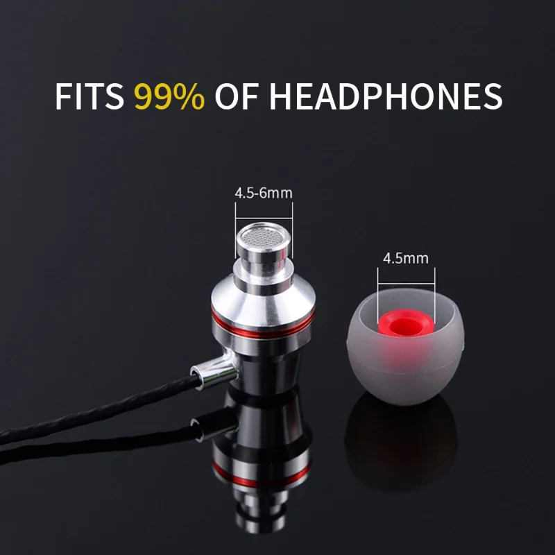 3/1 pares de almohadillas para auriculares, puntas para auriculares, almohadillas de silicona para auriculares L M S, cubiertas para auriculares internos, accesorios para auriculares