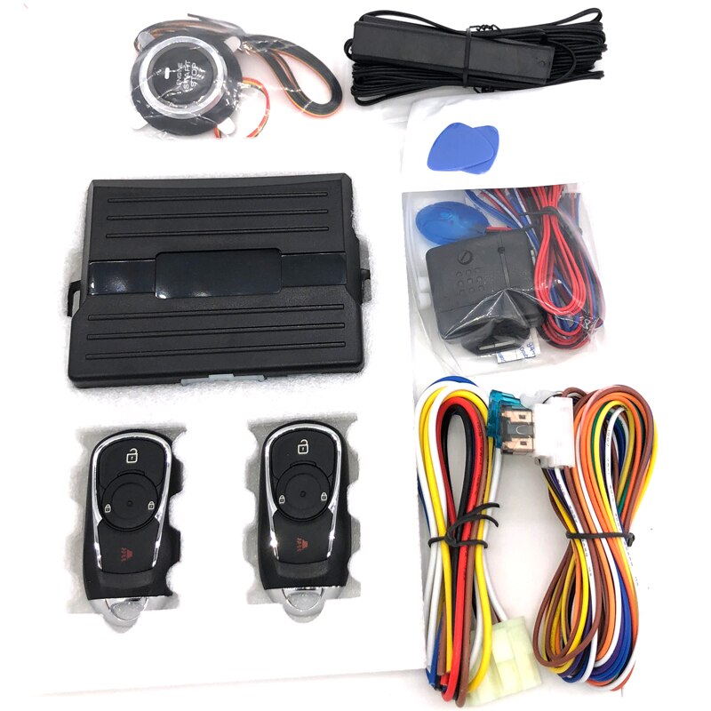 PKE Keyless Entry car alarm system PKE Push Button Engine Start Stop System can with bypass remote preheating
