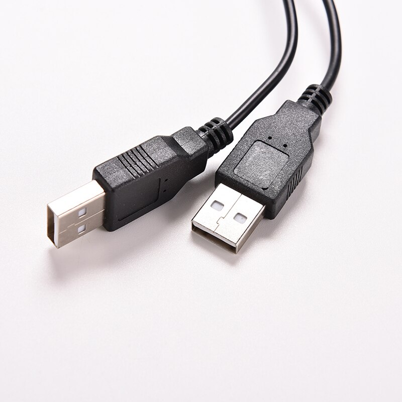 Usb Y Splitter Voor 2.5 "Usb 2.0 1 Vrouwelijke Power Enhancer Om 2 Mannelijke Usb Data Cable Adapter verlengsnoer 30Cm