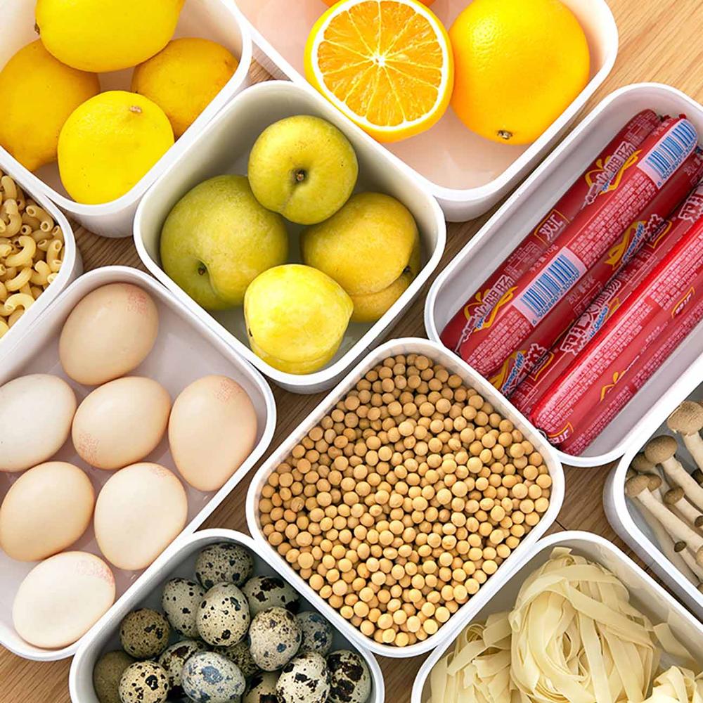 1Pc Kitchen Containers Food Storage Container Lunch Box Refrigerator Organizer Bento Boxes Food Storage Box Cereal Plastic Case