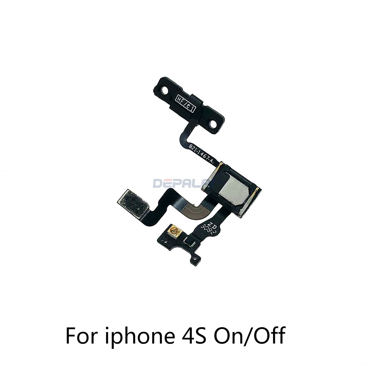 1 Piece Power Button On Off Flex Cable For iPhone 4 4G 4S 5G 5 5S 5C Plus Mute Volume Switch Connector Ribbon Parts: 4S On Off