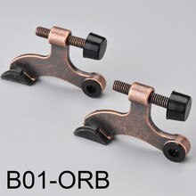 2pcs Hinge Pin Door Stopper Adjustable Heavy Duty Doorstops Wall Mounted Thicken Zinc Ally Door Stops