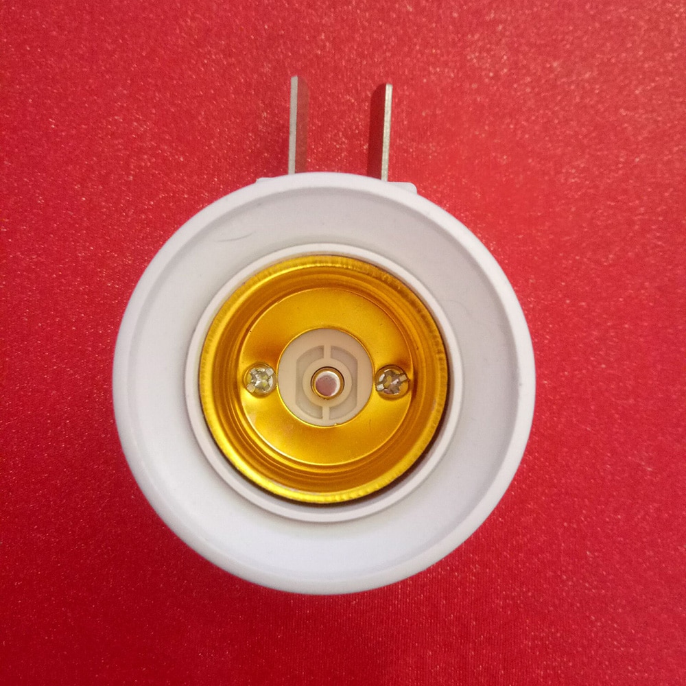 EU plug/US plug Movable with switch wall lamp holder E27 screw night light tilting socket 220V E27 bulb base Switch lamp holder