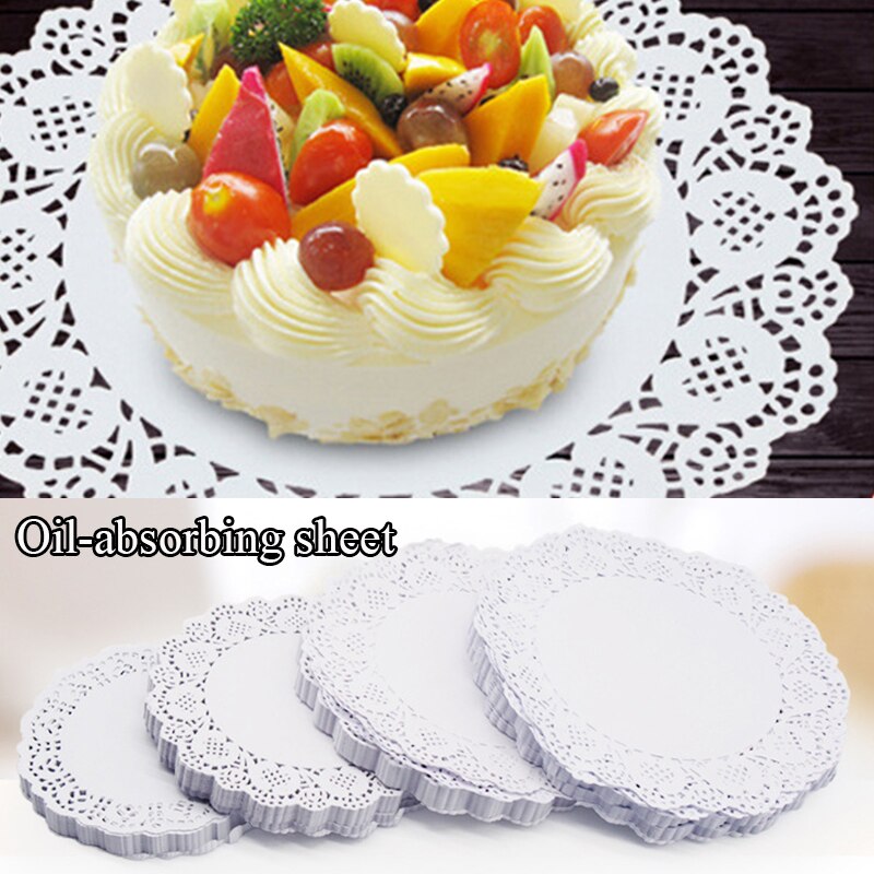 Ronde Olie-Absorberend Papier Handige Keuken Benodigdheden Accessoires Praktische Cake Bloem Snack Bodem Decoratief Papier