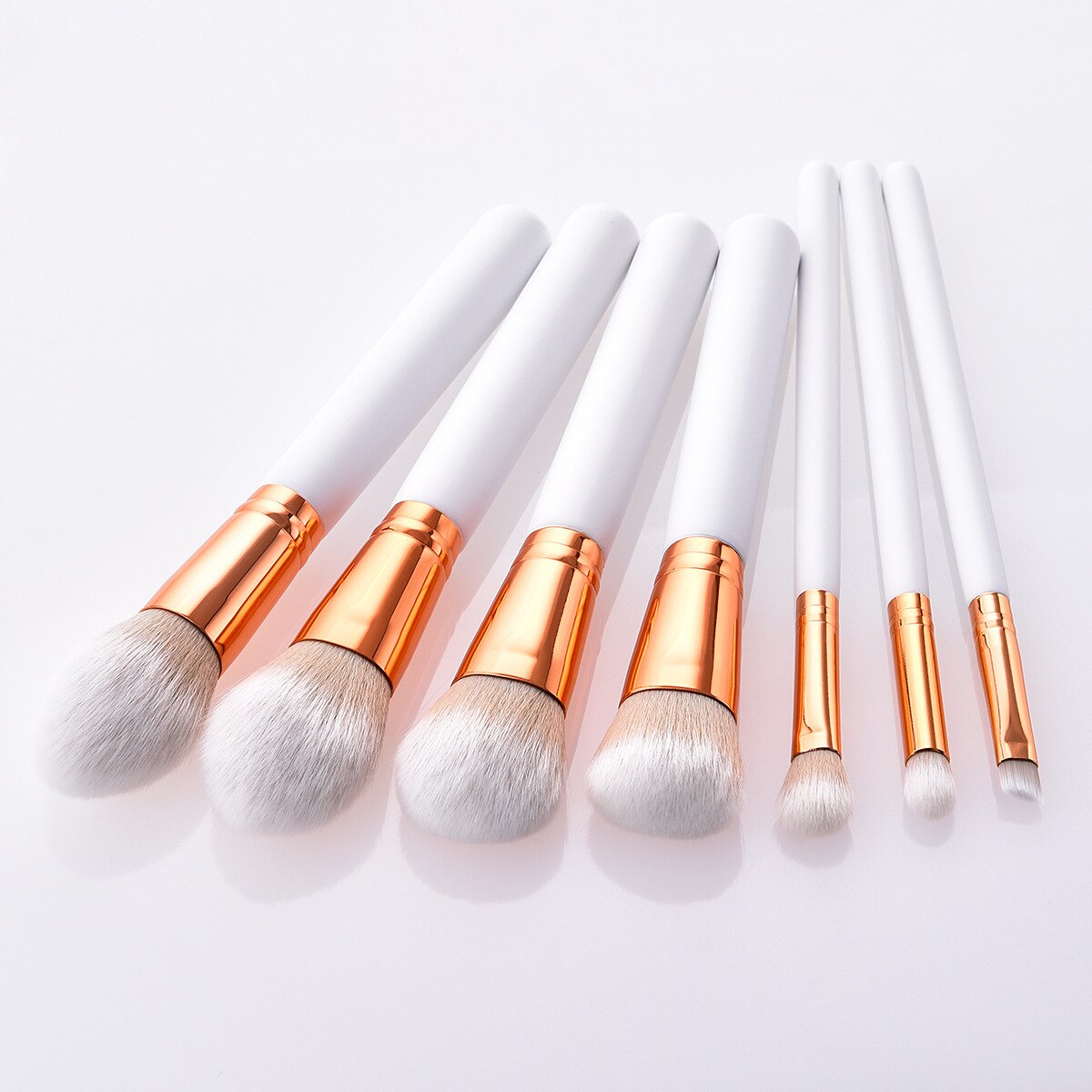 1/7/10/15 stuks make-upkwastenset cosmetische poeder foundation oogschaduw eyeliner kwastenset make-upkwasten: 7pc