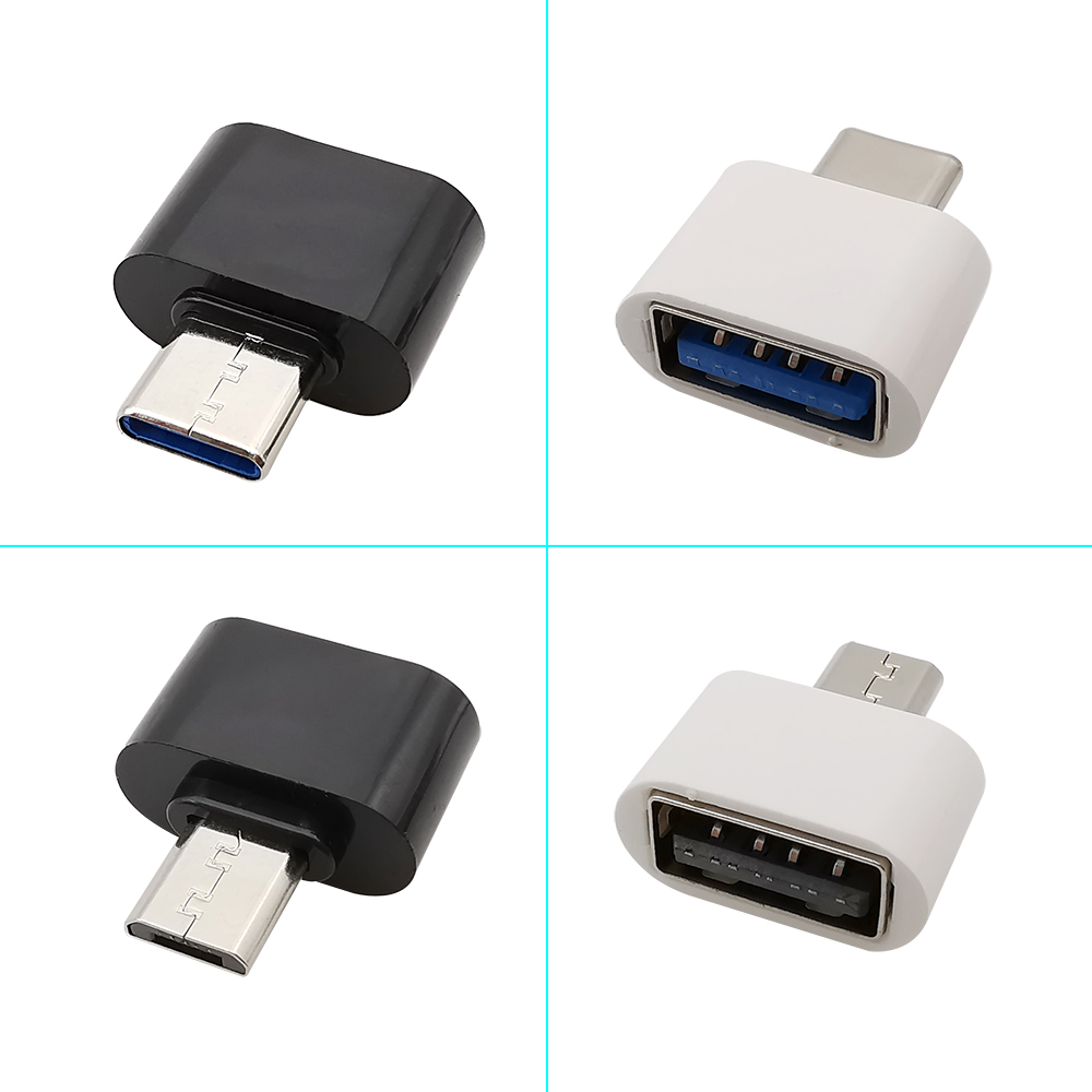 5 uds USB tipo C enchufe a USB 2,0 A hembra a Micro USB macho OTG adaptador convertidor OTG Cable conector para ratón teclado U disco