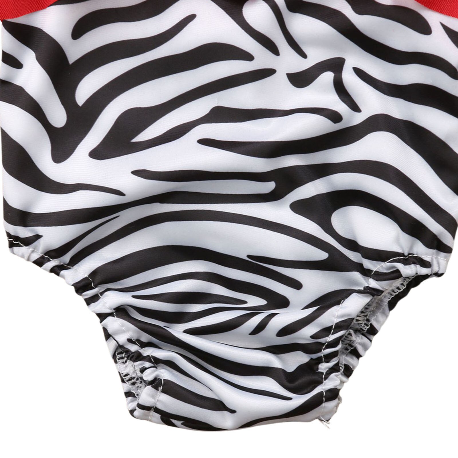 Baby's Swimsuit, Sleeveless Zebra Pattern Print Bodysuit Swimwear One-piece Suit for Toddler Boys Girls Kids