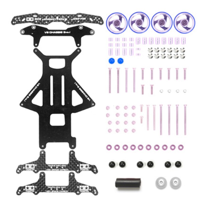 free homemade tamiya mini 4wd 94734 VS chassis EVO setting 1 set with front rear rollers damper: 03