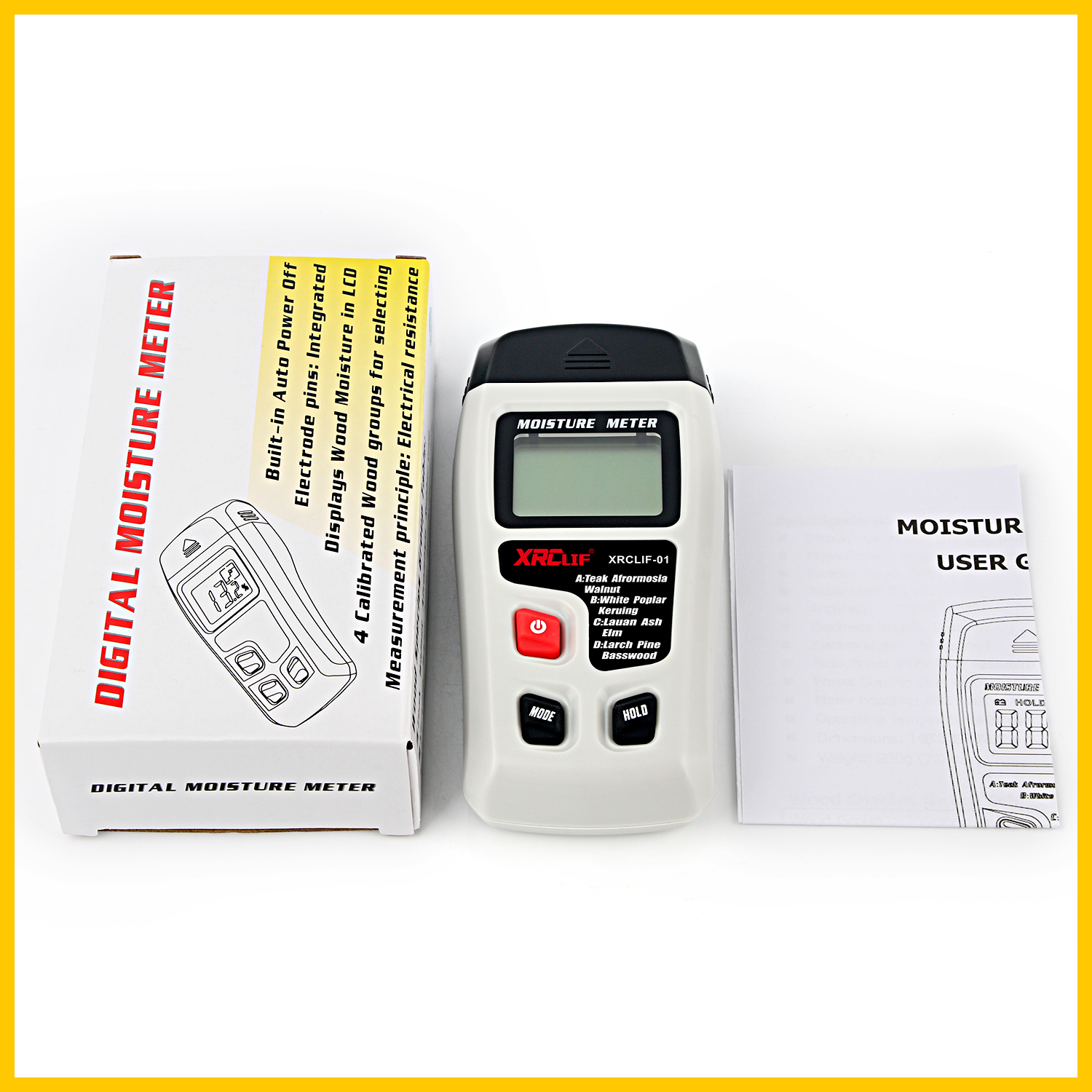 XRCLIF Hygrometer Tester Wood Moisture Meter 0-99.9% Humidity Timber Damp Detector Moisture Meter Concrete