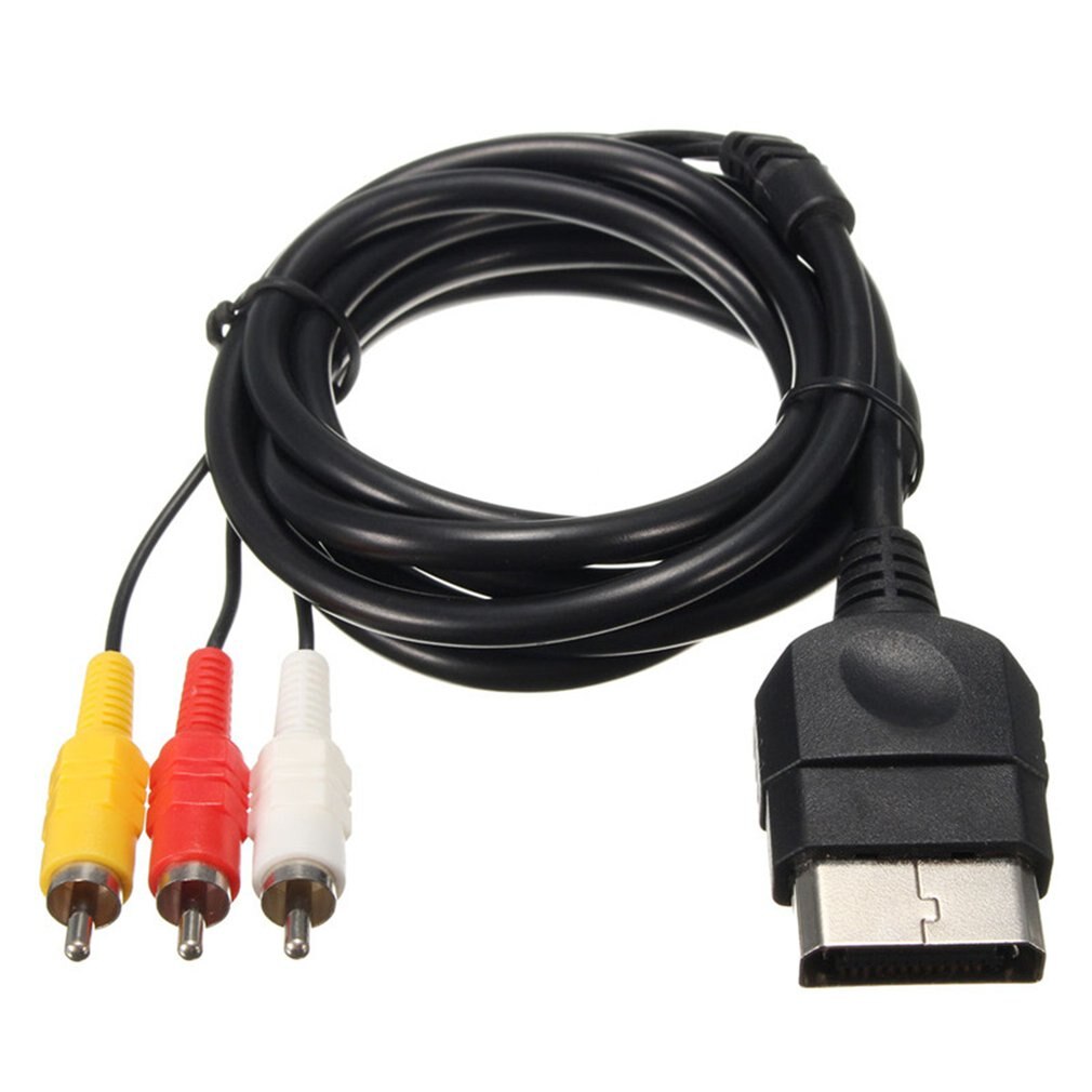 1x 6FT Av Audio Video Composite Kabel Cord Rca Kabel Voor Xbox Classic 1 Standaard-Definition Tv Of Monitor