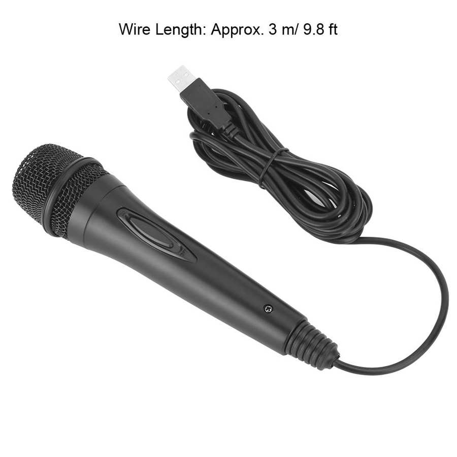 Wired Microphone Portable USB Microphone Aluminum Plug and Player Omnidirectional Microphone for PS3/PS4 for PC