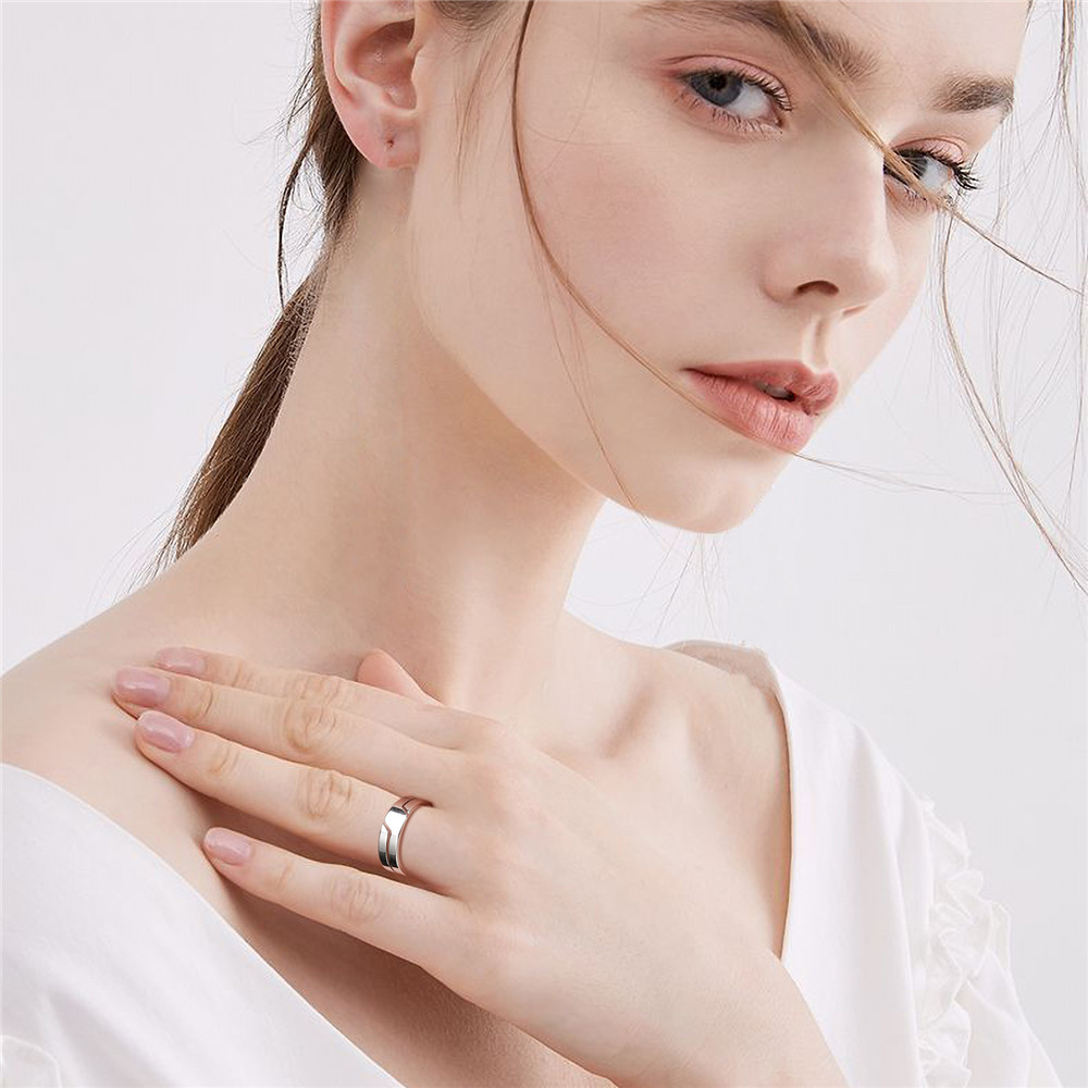 Skyrim Simple en acier inoxydable Couple bague pour hommes femmes décontracté bagues bijoux fiançailles anniversaire 2025